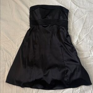 MARINA Black Strapless Dress